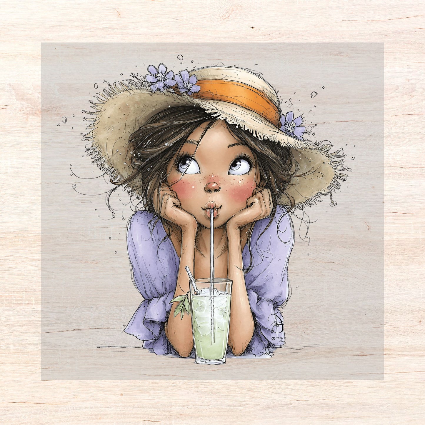 Bügelbild Summergirl