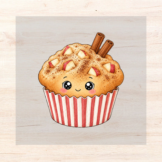 Bügelbild Süsser Apfelmuffin