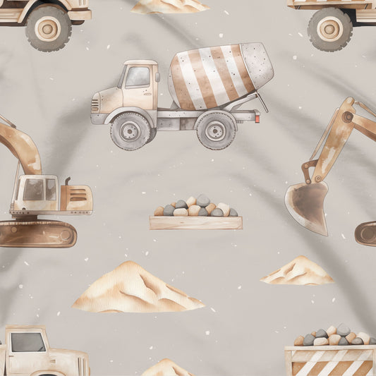 Baufahrzeuge beige