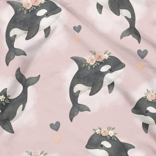 Flower Whale rosa