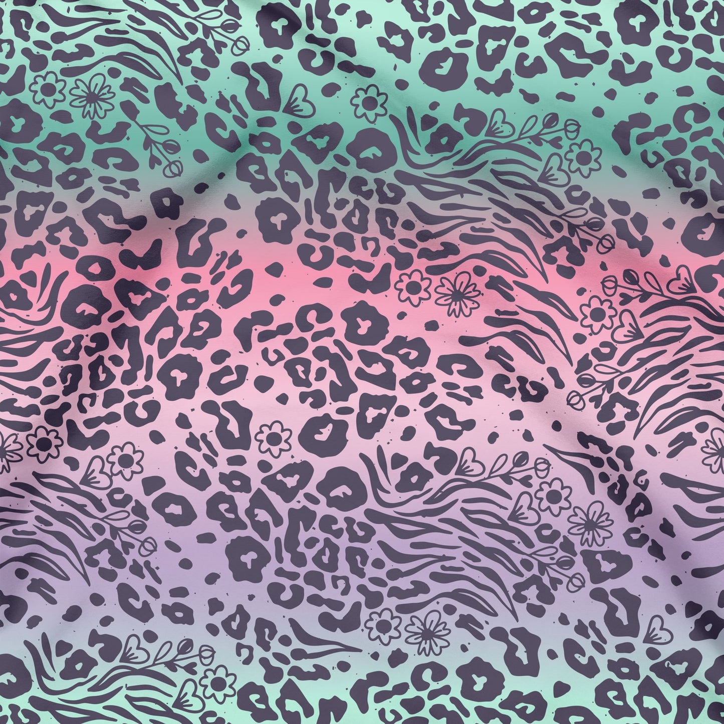 Gradient Leo grün pink