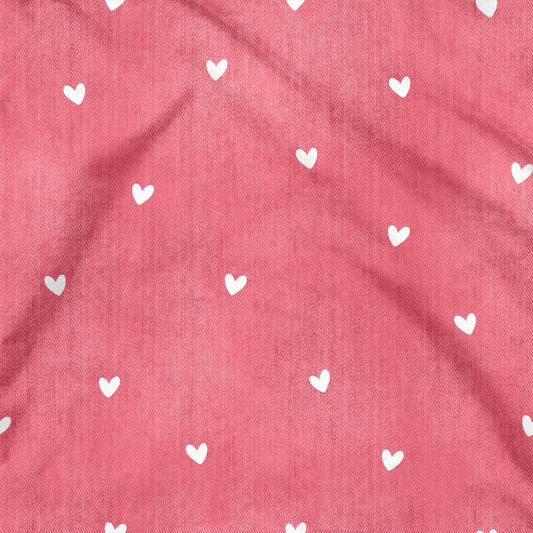 Denimlove rot Hearts