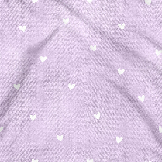 Denimlove Herzen flieder
