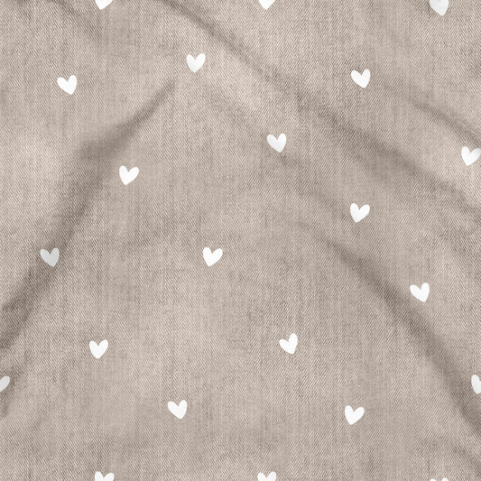 Denimlove Herzen beige