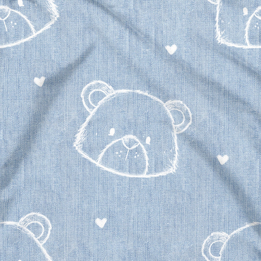 Denim Teddy Musselin