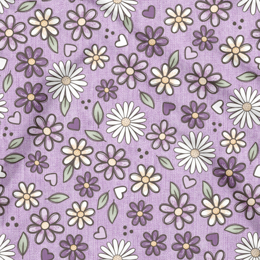 Denim Blumenwiese Flieder