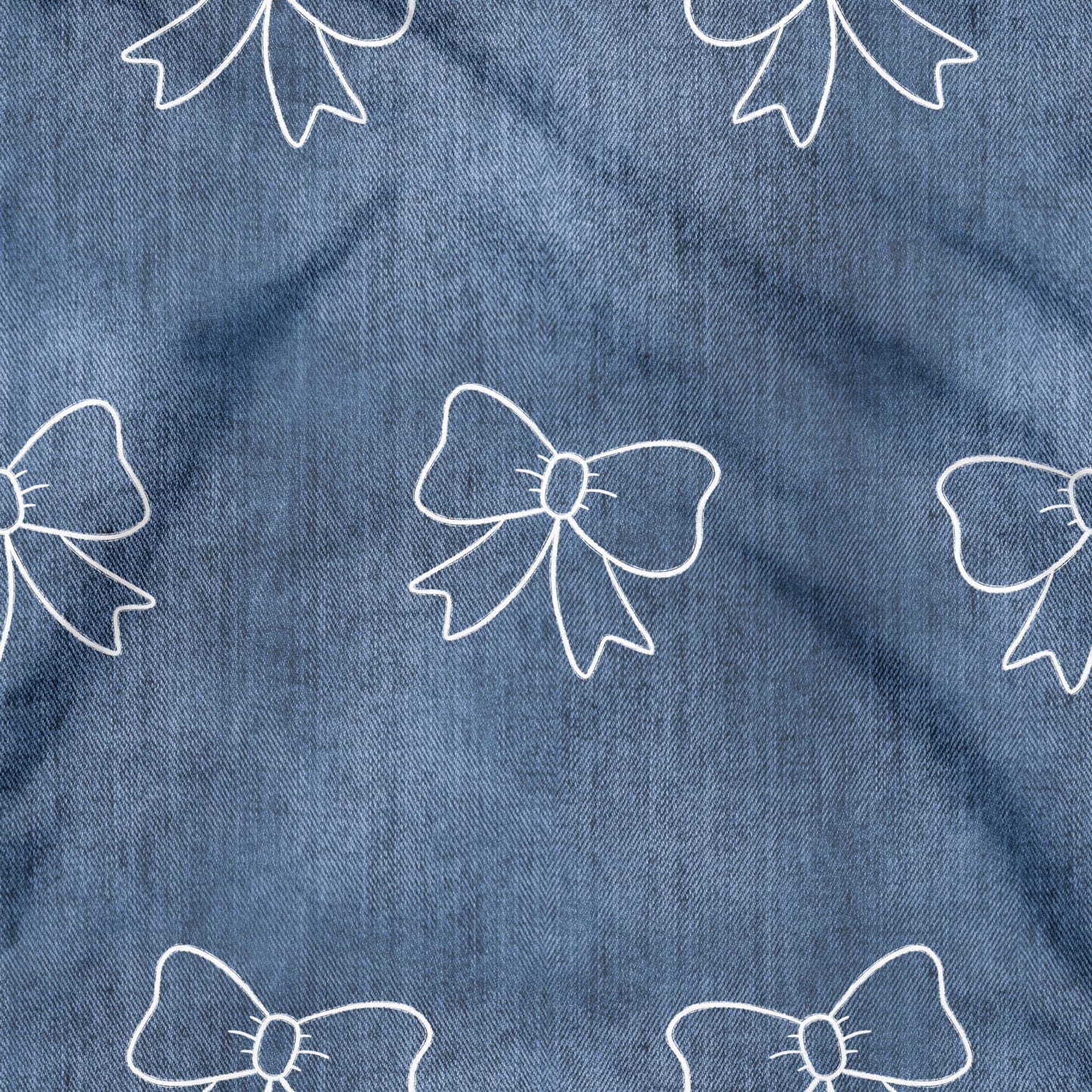 Denim Schleifen French Terry
