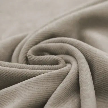 Soft Cordjersey schmal Taupe