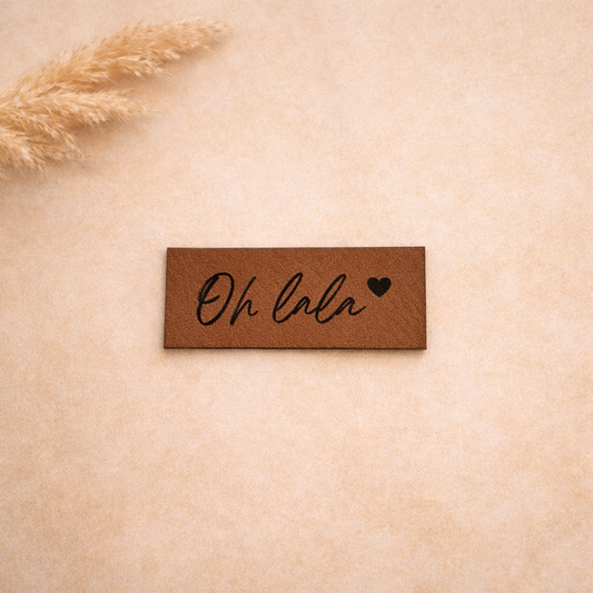 Kunstlederlabel Oh lala