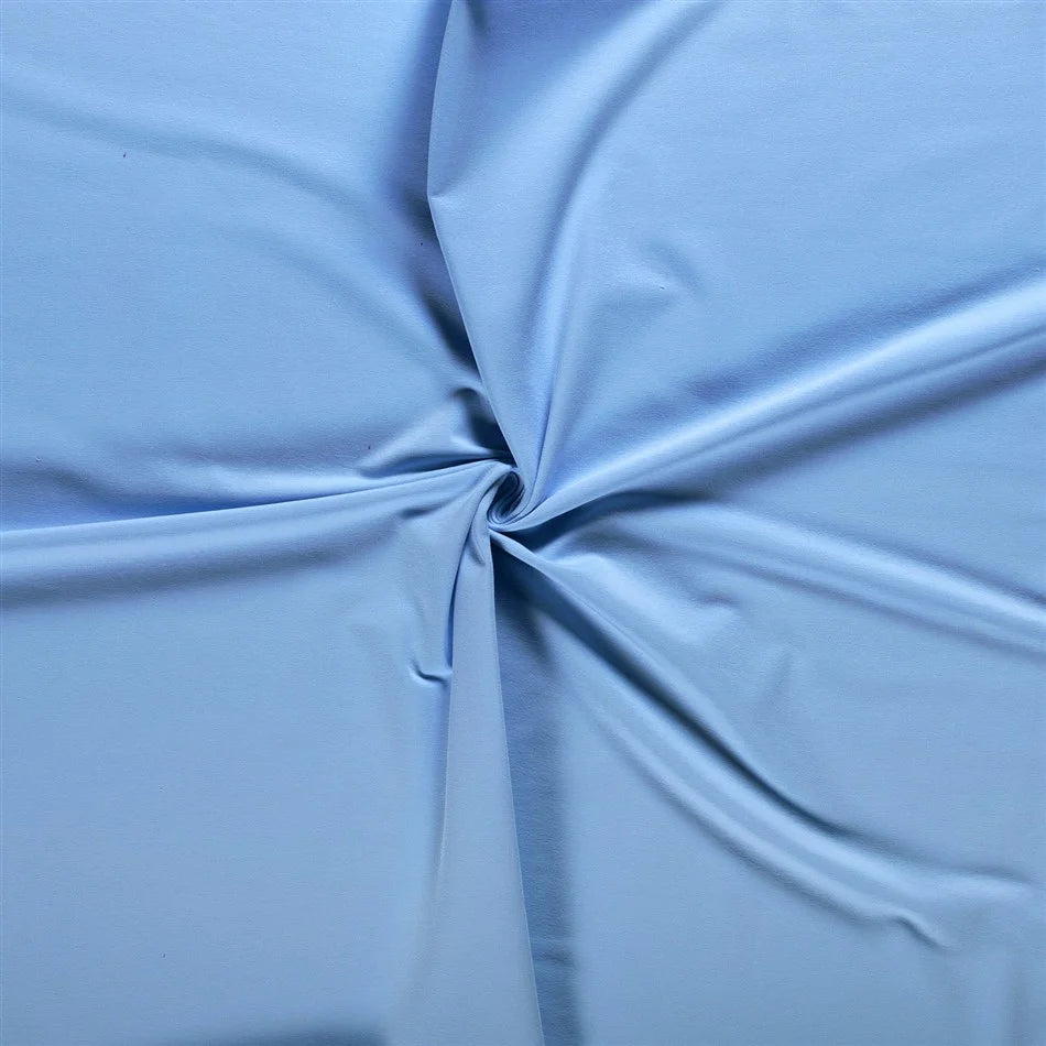 French Terry Uni Eisblau