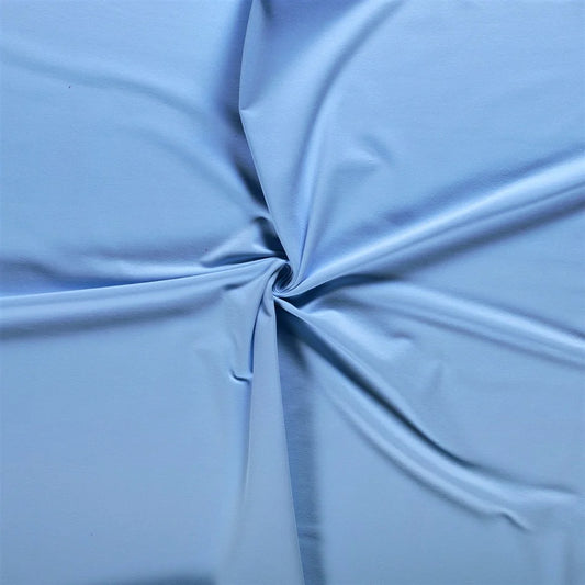 French Terry Uni Eisblau