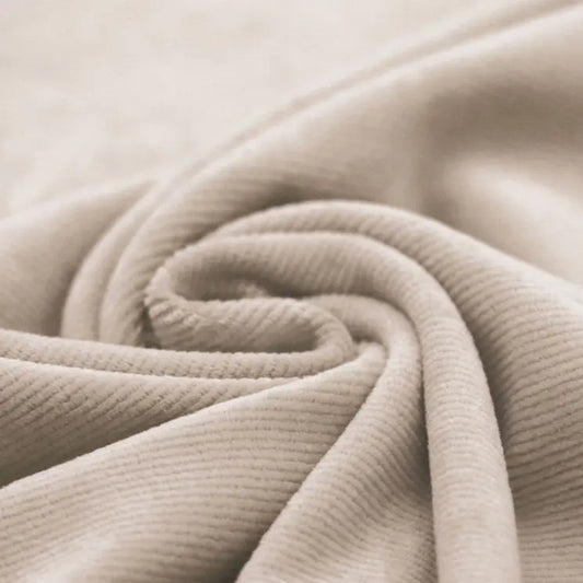 Soft Cordjersey schmal dunkles Beige