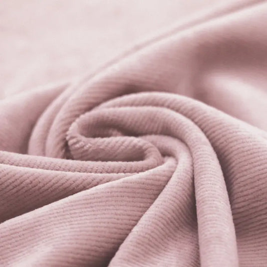 Soft Cordjersey schmal Altrosa