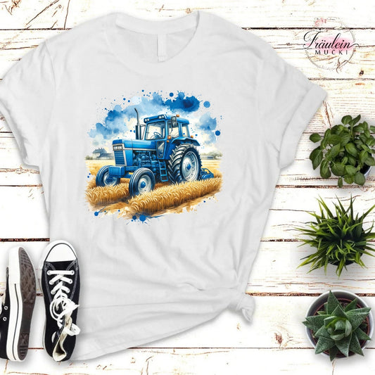 Bügelbild Traktor Watercolor