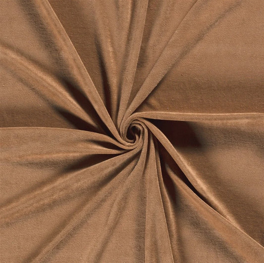 Stretch Frottee Uni Terracotta