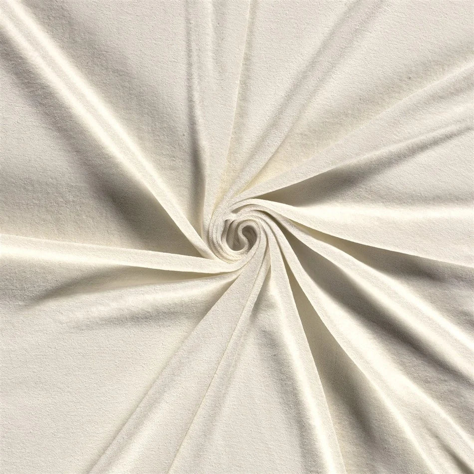 Stretch Frottee Uni Creme