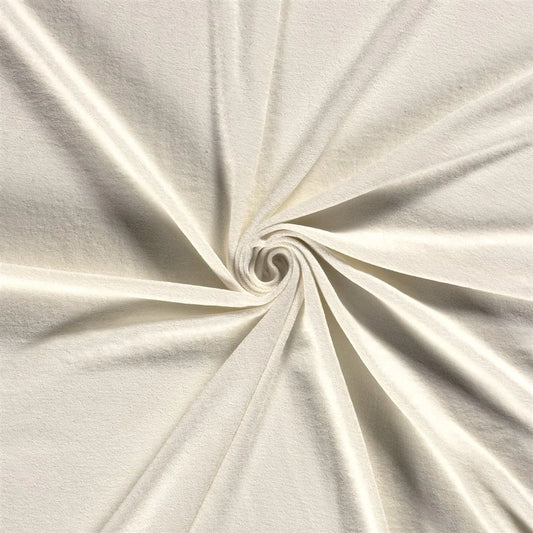 Stretch Frottee Uni Creme