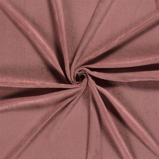 Stretch Frottee Uni Antikpink
